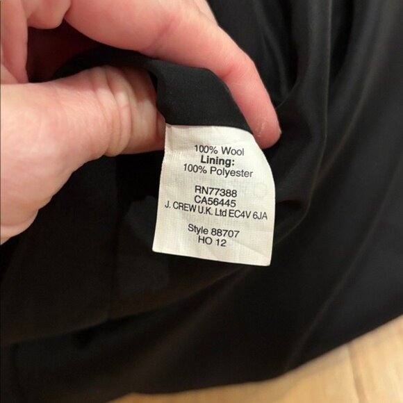 J. Crew Pencil Skirt 100% Wool Grey EUC Size 4 - Picture 7 of 7